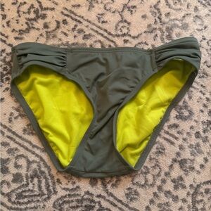 Title Nine Olive and Lime Bikini Bottom